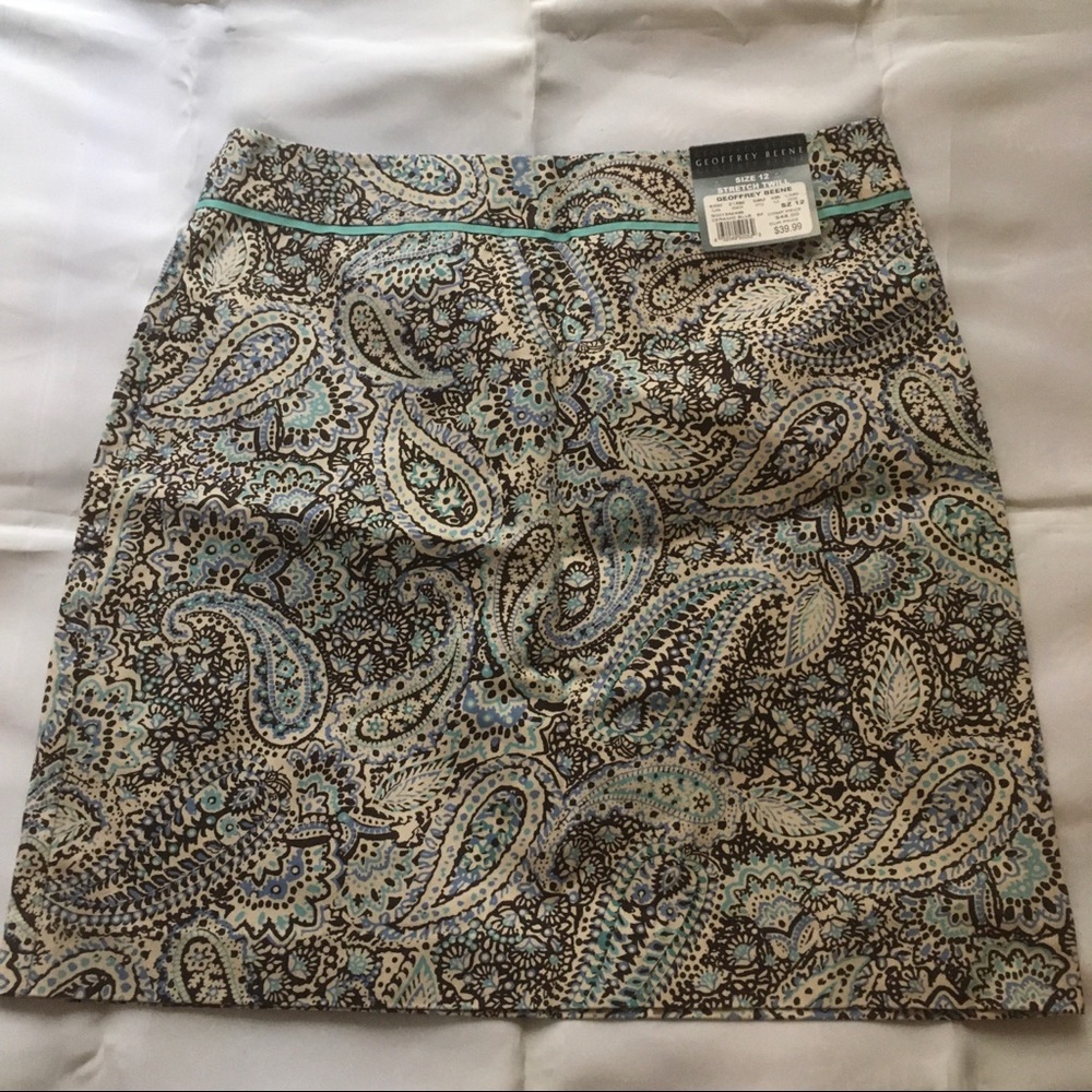 Geoffrey Beene Sport Stretch twill min skirt sz 12